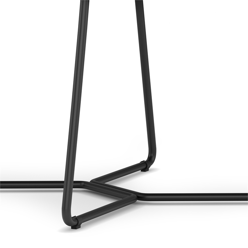 Pemberly Row Contemporary Dining Chair (Set of 2) in Charcoal Grey Woven Fabric