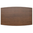 Pemberly Row Large Rectangular Modern Wood Dining Table in Walnut