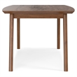 Pemberly Row Large Rectangular Modern Wood Dining Table in Walnut
