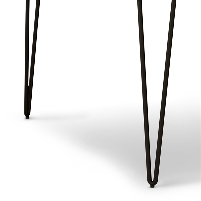 Pemberly Row Square Contemporary Wood/Metal Dining Table in Brown