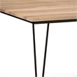 Pemberly Row Square Contemporary Wood/Metal Dining Table in Brown