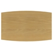 Pemberly Row Rectangle Modern Solid Wood Dining Table in Oak
