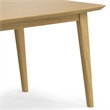 Pemberly Row Rectangle Modern Solid Wood Dining Table in Oak