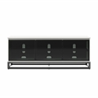Pemberly Row Media Console with Steel Base for TVs up to 77