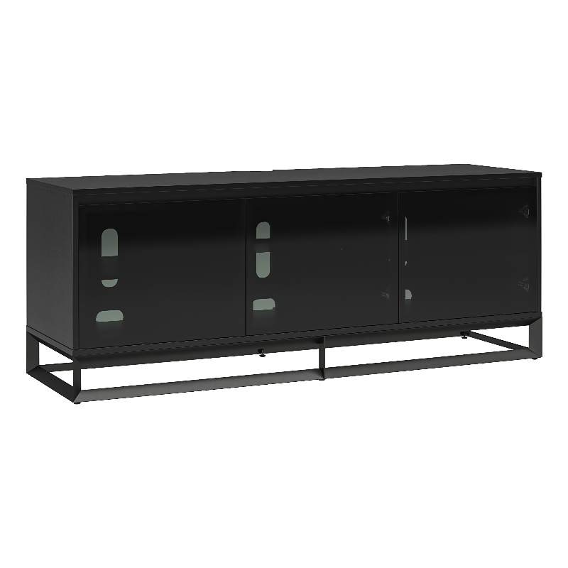 Pemberly Row Media Console with Steel Base for TVs up to 77