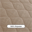 Pemberly Row 6 Inch Quilted Twin Mattress with Removable Cover in Tan
