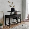 Pemberly Row Modern / Contemporary Lift-Top Computer Desk in Black