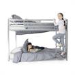 Pemberly Row Modern / Contemporary Metal Full/Full Bunk Bed in White