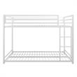 Pemberly Row Modern / Contemporary Metal Full/Full Bunk Bed in White