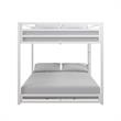 Pemberly Row Modern / Contemporary Metal Full/Full Bunk Bed in White