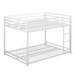 Pemberly Row Modern / Contemporary Metal Full/Full Bunk Bed in White