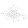 Pemberly Row Modern / Contemporary Upholstered Bed King in Green Linen