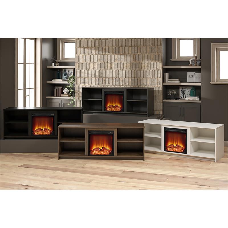 Pemberly Row Modern Fireplace TV Stand for TVs up to 65