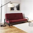 Pemberly Row 6 Inch Thermobonded High Density Futon Mattress Full Size in Red