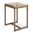 Pemberly Row Modern / Contemporary Geometric Metal End Table