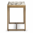 Pemberly Row Modern / Contemporary Geometric Metal End Table