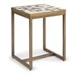 Pemberly Row Modern / Contemporary Geometric Metal End Table