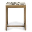 Pemberly Row Modern / Contemporary Geometric Metal End Table