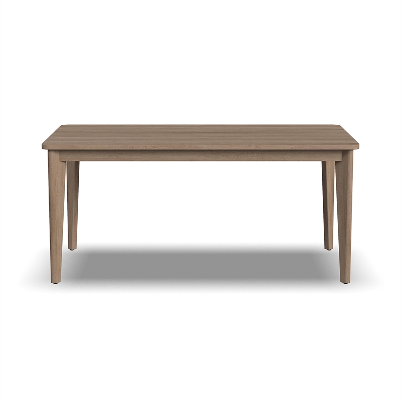 Pemberly Row Rectangle Mid-Century Wood Dining Table in Brown
