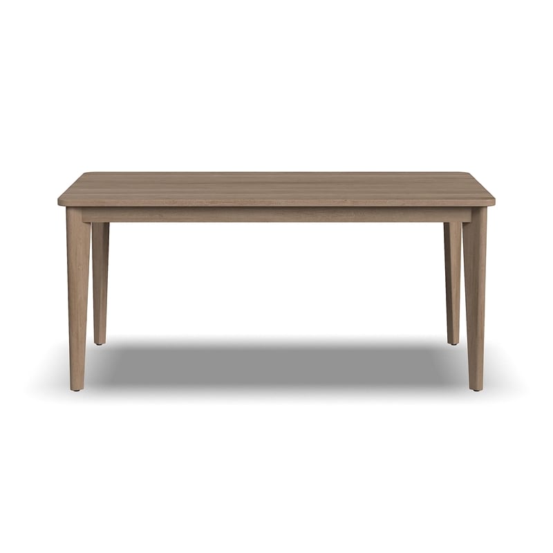 Pemberly Row Rectangle Mid-Century Wood Dining Table in Brown