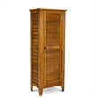 Pemberly Row Contemporary Wood Storage Cabinet in Brown Finish