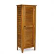 Pemberly Row Contemporary Wood Storage Cabinet in Brown Finish