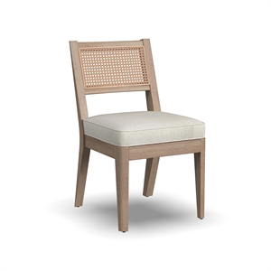 Pemberly Row 19&quot Mid-Century Wood Dining Armless Chair in Brown