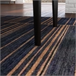 Pemberly Row Round Mid-Century Wood Dining Table in Black Finish