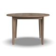 Pemberly Row Round Mid-Century Wood Dining Table in Brown Finish