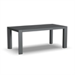 Pemberly Row 4-Piece Contemporary Aluminum & Fabric Sofa Set in Gray