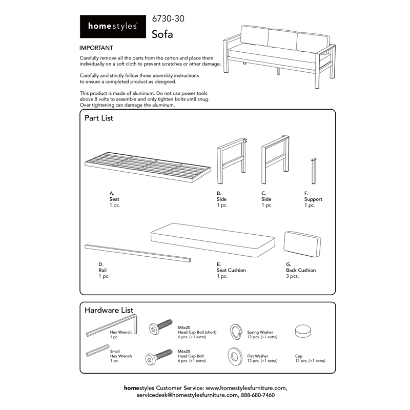Pemberly Row 4-Piece Contemporary Aluminum & Fabric Sofa Set in Gray