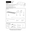 Pemberly Row 4-Piece Contemporary Aluminum & Fabric Sofa Set in Gray