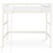 Pemberly Row Modern / Contemporary Wood Full Loft Bed in White Finish