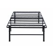 Pemberly Row Contemporary Metal Twin Powder Coated Mattress Support in Black