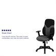 Pemberly Row High Back Mesh Office Swivel Chair in Black and Gray