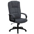 Pemberly Row Modern / Contemporary High Back Office Chair in Gray
