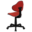 Pemberly Row Modern Ergonomic Office Swivel Chair in Red Finish