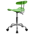 Pemberly Row Vibrant Computer Office Swivel Chair with Tractor Seat