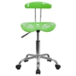 Pemberly Row Vibrant Computer Office Swivel Chair with Tractor Seat