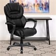Pemberly Row High Back Office Chair with Leather Padded Loop Arms