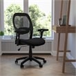 Pemberly Row Contemporary Mid-Back Super Mesh Office Chair in Black