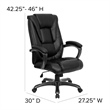 Pemberly Row Contemporary Ergonomically Curved Back Office Chair