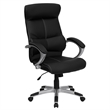 Pemberly Row High Back Executive Office Chair with Black Leather