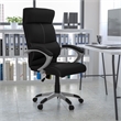 Pemberly Row High Back Executive Office Chair with Black Leather