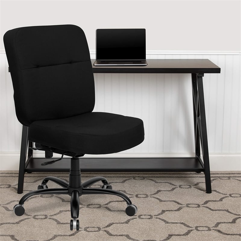 Pemberly Row Modern / Contemporary Office Chair with Extra Wide Seat