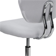 Pemberly Row Contemporary Mid-Back Mesh Office Swivel Chair in White