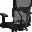 Pemberly Row Contemporary Mesh Office Chair with Arms in Black