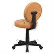 Pemberly Row Basketball Office Swivel Chair in Black and Orange