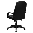 Pemberly Row High Back Glove Vinyl Executive Office Chair in Black