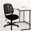 Pemberly Row Contemporary Mid Back Mesh Office Swivel Chair in Black